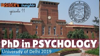 PhD in Psychology from Delhi University | हिंदी | Insider’s Insights Ep 11