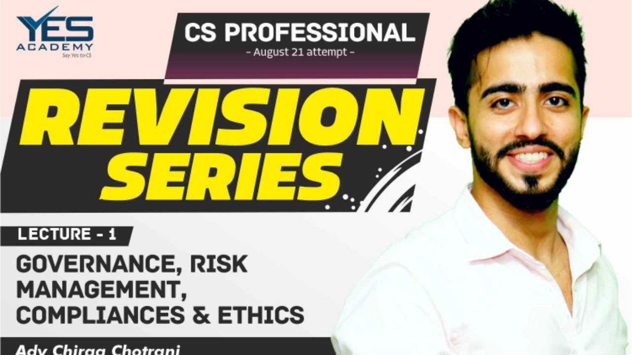 Governance REVISION for Aug 21 (Part 1) | CS Prof GRMCE Marathon for Aug 21| Adv Chirag Chotrani