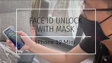 iPhone 12 mini | iPhone 13 mini Face ID unlock with face Mask #shorts