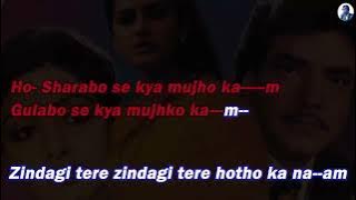 Sharabon Se Kya Mujhko Kaam, Kishore Kumar, Scrolling Karaoke For Male