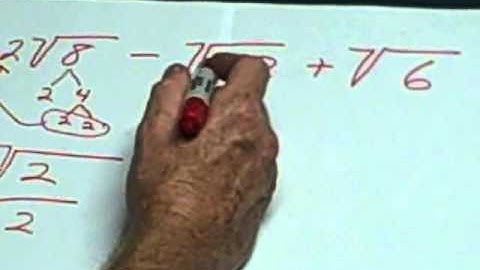 add and subtract radicals.AVI