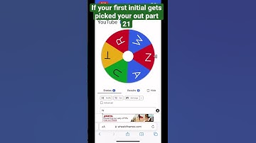 If your first initial gets picked your out part 21 #shorts #spinthewheel