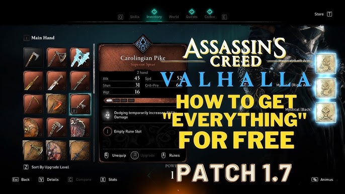 🇬🇧 Assassin's Creed Valhalla - Inventory Editor 1.1.2 to 1.5.2