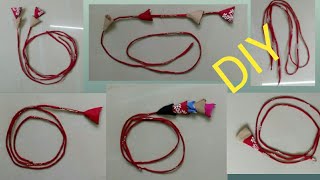 How to make dori || With 5 different types of cloth latkans/ tassels/ hangings||DIY