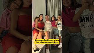 Georgina Stuns In A Glamorous Red Dress With Ronaldo?ll ronaldo georginarodriguez shorts