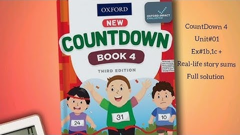 OxfordCountdown4 Unit1:WholeNumbersandoperations Ex:1b,1c| Complete ex Maths Solution@studycorner373