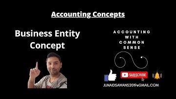 Accounting Concepts - 1. Business Entity Concept