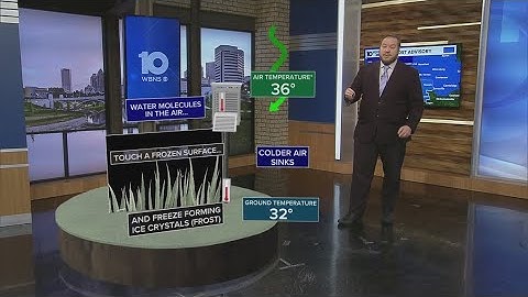 How frost can form when temps aren