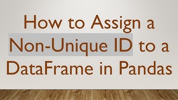 How to Assign a Non-Unique ID to a DataFrame in Pandas