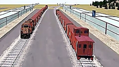 Train Sim - Mountain Pass Using EMD GP38 - Simulasi Kereta Api