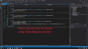 VB.NET Insert records into Microsoft Access using TableAdapter.Insert()