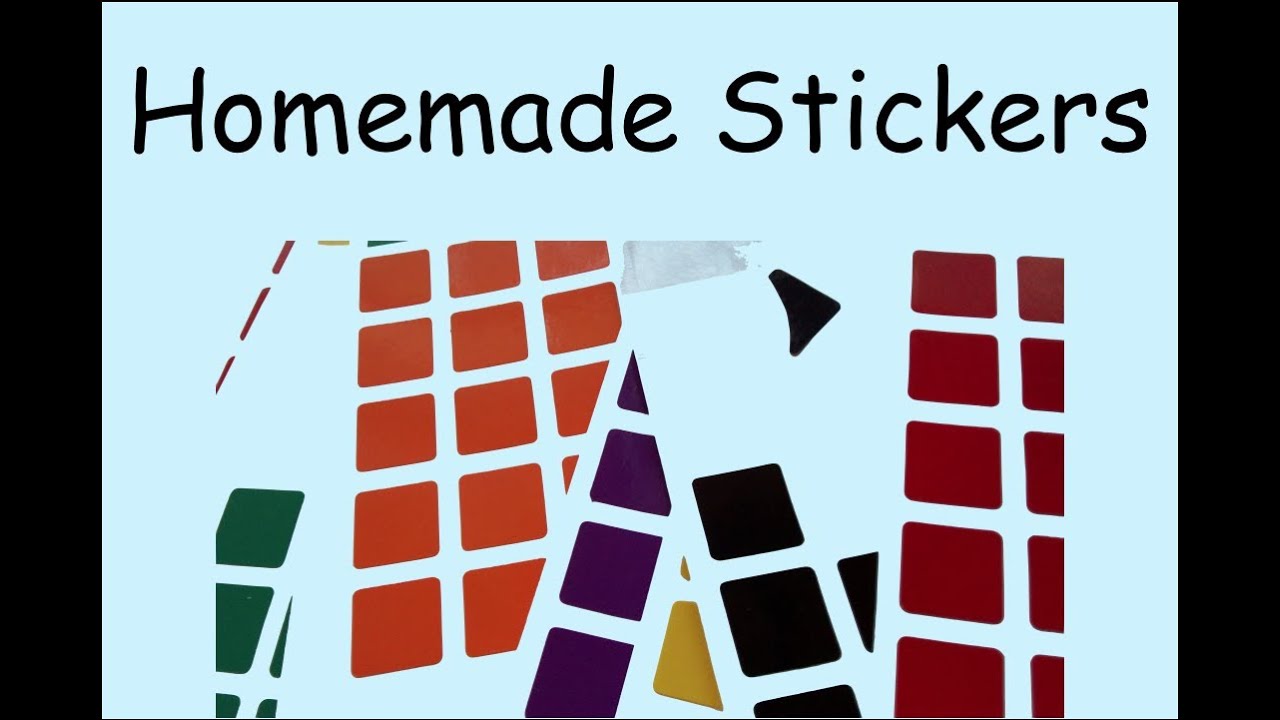 how-to-make-homemade-stickers-for-your-rubiks-cube-youtube