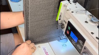: Making a square basket from cord... with sewing machine... jute rope...