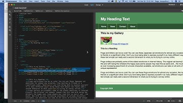 Dreamweaver CC 2020 -  Lightbox gallery Part1