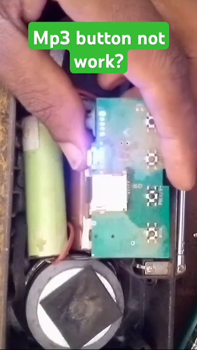 How to repair mp3 buttons