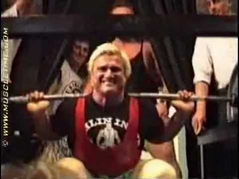 Tom Platz:  23 Reps   @  ~ 525lb / 238kg   Squat