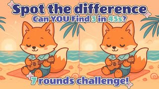 Can You Find the 3 Differences in 45 Seconds?! 😸 7 Cozy Puzzles with Cute Animals screenshot 5