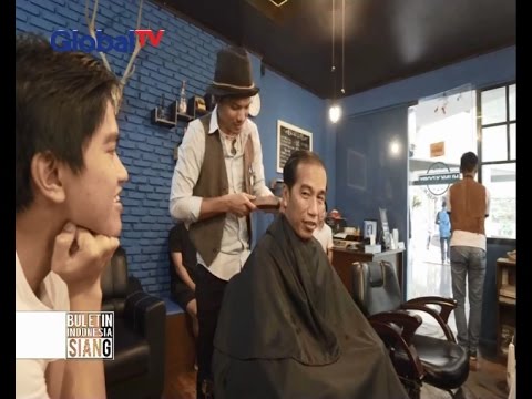  HEBOH Potong  Rambut  di  Barber Shop  Bogor Jokowi 