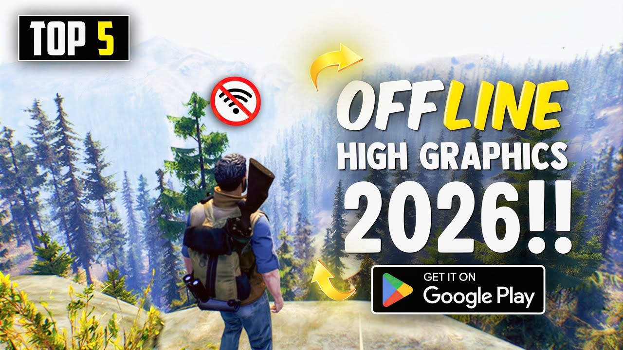 Top 5 Best OFFLINE Games for Android & iOS 2026 💥 | New High Graphics ...
