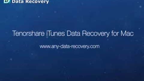 Tenorshare iTunes Data Recovery for Mac - Extract Photos, Contacts, Notes, SMS from iTunes Backup