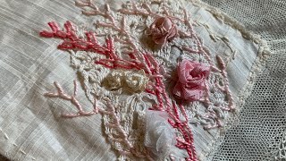 #roxysjournalofstitchery Vol.4 - Laces - Ribbon Roses (Treasure Hunt of Stitches)