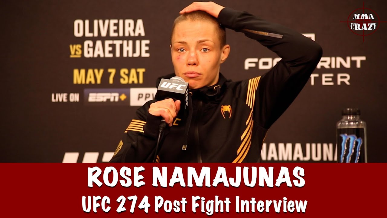 Rose Namajunas on UFC 274 loss to Carla Esparza: 'I thought I won ...