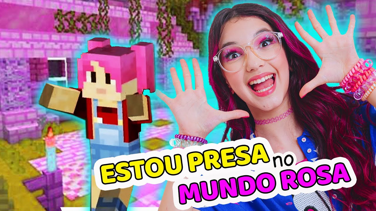 FIQUEI PRESA no MUNDO ROSA no MINECRAFT do PLAYSTATION