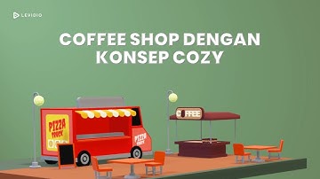 3D Video Explainer Powerpoint Template - Coffee Shop