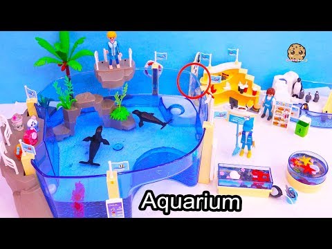 shopkins-go-to-aquarium---playmobil-water-animal-park-toy-video