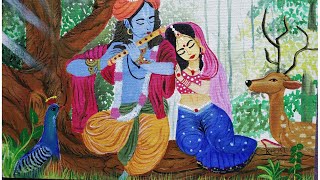 Radhakrishna painting 😍🥰||My own creation 😍||Beautiful ❤️ screenshot 4