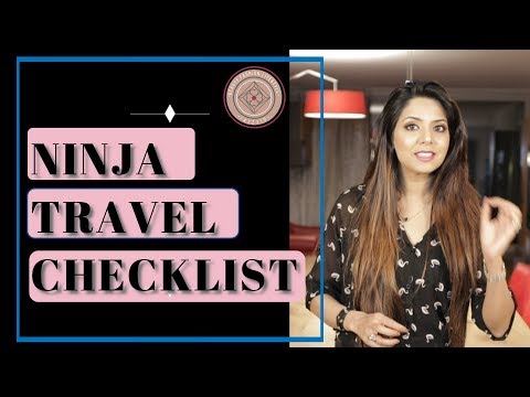 Packing List for Travel - The Ninja Travel Checklist | Free up your mind
