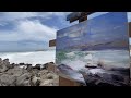 Back Out Plein Air! RUGGED Coastal SEASCAPE Oil Painting!!!