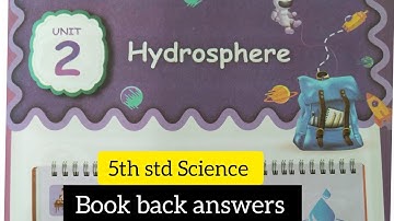 5th std Social Term 2 unit 2 Book back answers/ 5th social unit 2  Hydrosphere book back answers 