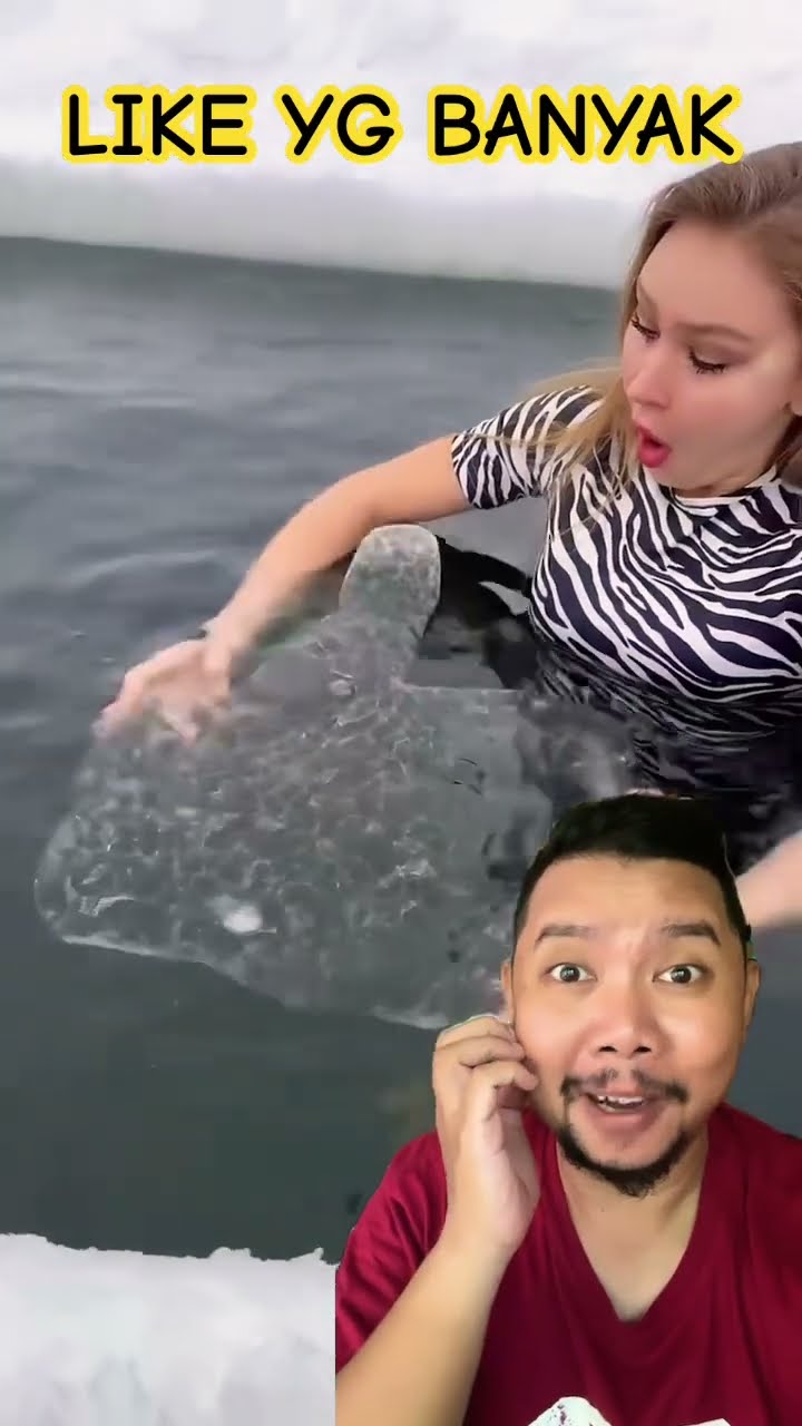 TANDA JEMPOL LIKE DARI ES BATU!!!? #icequeen #winter #ice #shortsfeed #funny