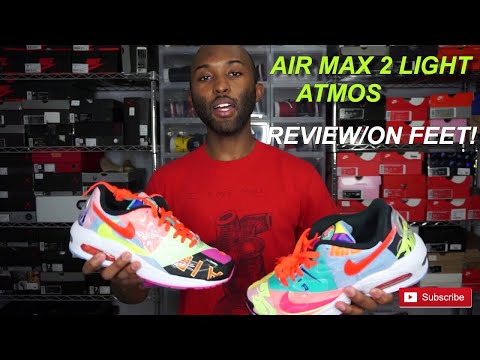 Air Max 2 Light Atmos Review On Feet Youtube Air Max 2 Light Atmos Review On Feet Youtube