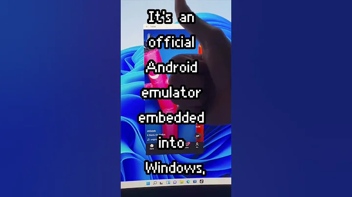 An official Android emulator for Windows has been released! No more shady 3rd party apps! #shorts