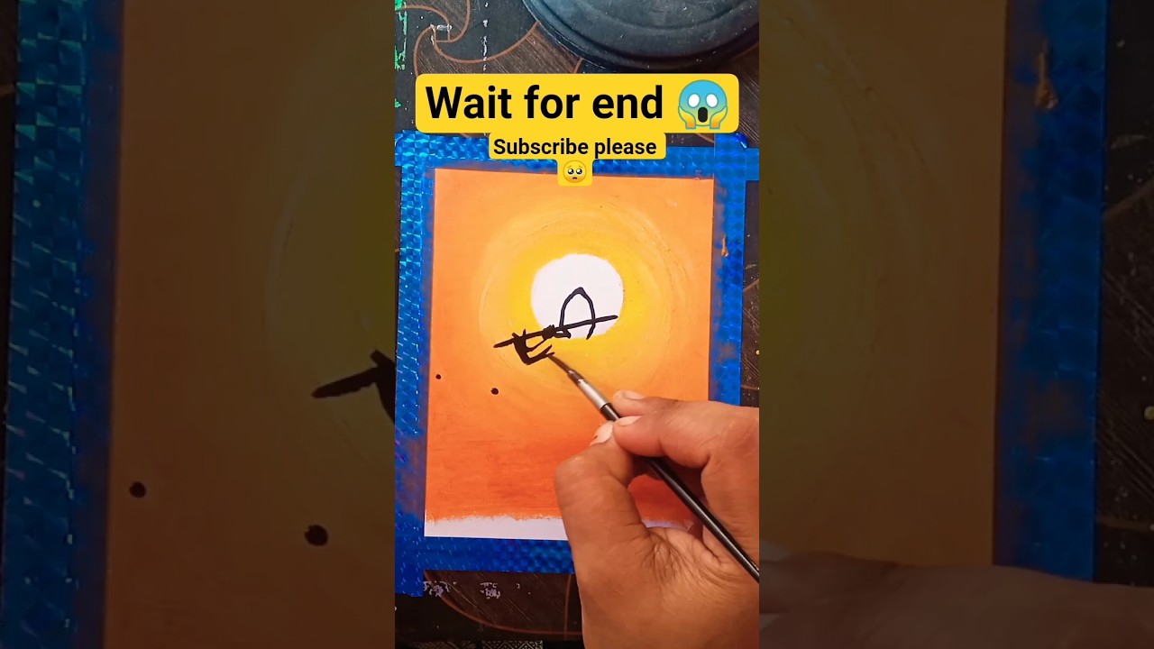 Oil pastels krishna ji drawing 😱❤️😍 || easy steps 