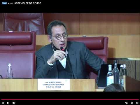 Image du reportage Observations CRC sur la dotation de continuité territoriale - intervention de Jean-Michel Savelli (Groupe "Un Soffiu Novu" à l'Assemblée de Corse)