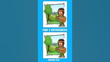 FIND 3 DIFFERENCES ?🧠#shorts #viralshorts #trendingshorts #viralvideo #trending #feedshorts #funny