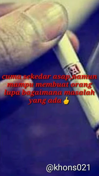 Story wa dear rokok