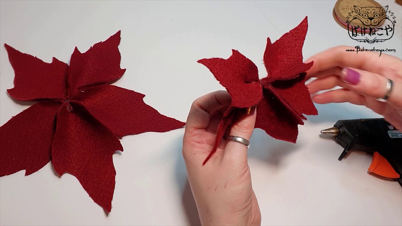 Felt Poinsettia