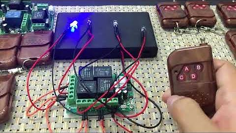 433 мГц Четырехканальный приемник + пульт