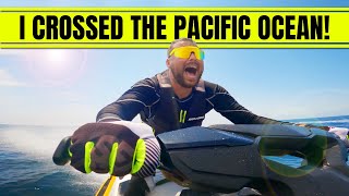 WAS THAT A SHARK?! First OCEAN CROSSING on my SeaDoo!