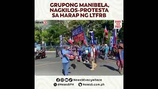 Manibela, Nagkilos Protesta Sa Harap Ng Tanggapan Ng Ltfrb