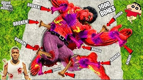SHINCHAN: Breaking EVERY BONE As RED HULK In GTA V ! SumitOP