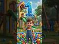 Cute 3D Baby Counting 1 to 10 | Fun Kids Learning Shorts #shorts #animatedshorts #cute #3d #cartoon