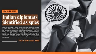 Indian diplomats identified as spies