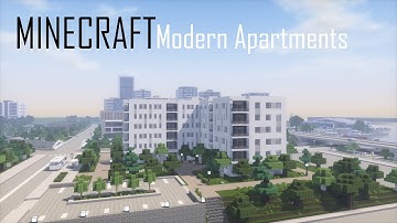 Minecraft Modern Apartment Building 6 (full interior) + Download