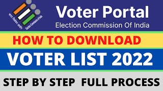 Voter list download 2022 || How to download voter list online || Voter your registered mobile no. screenshot 5