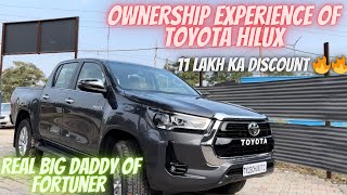 2023 Toyota Hilux: Comprehensive Owner's Review - ₹11 Lakh Discount Story #toyota